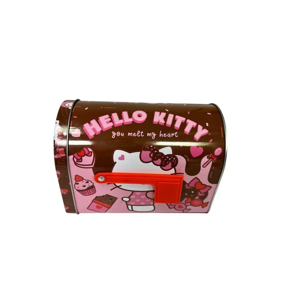 Sanrio Hello Kitty Valentine Tin Mailbox Storage Box You Melt My Heart